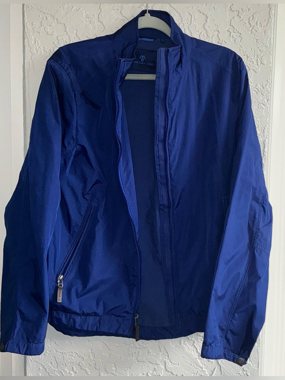Martin + Osa Men's Royal Blue Windbreaker Jacket